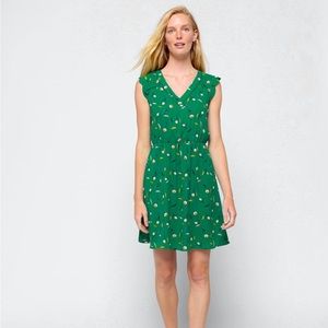 Mini green dress with back cut out